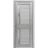 Interior Solid French Door | Veregio 7288 Light Grey Oak with Frosted Glass | Single Regular Panel Frame Trims Handle | Bathroom Bedroom Sturdy Doors  Light Grey Oak