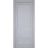 Interior Solid French Door | Veregio 7411 White Silk | Single Regular Panel Frame Trims Handle | Bathroom Bedroom Sturdy Doors  Matte Grey