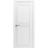 Solid French Door / Mela 7444 White Silk / Single Regular Panel Frame Handle / Bathroom Bedroom Modern Doors -18" x 80" White