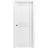 Sliding Pocket Door 18 x 80 inches / Mela 7444 White Silk / Kit Rail Hardware / MDF Interior Bedroom Modern Doors White