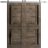 Sturdy Double Barn Door with Frosted Glass | Veregio 7588 Cognac Oak | 13FT Rail Hangers Heavy Set | Solid Panel Interior Doors-56" x 84" (2* 28x84) White