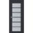 Interior Solid French Door | Veregio 7602 Matte Grey with Frosted Glass | Single Regular Panel Frame Trims Handle | Bathroom Bedroom Sturdy Doors  Antracite