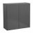 36" x 30" Wall Cabinet-Double Door-with Black Matte door Grey