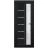 Front Exterior Prehung FiberGlass Door Frosted Glass / Manux 8088 White Silk / Office Commercial and Residential Doors Entrance Patio Garage-W30" x H80"-Left-hand Inswing Black