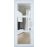 Front Exterior Prehung FiberGlass Door Clear Glass See-through / Manux 8555 White Silk Clear Glass / Office Commercial and Residential Doors Entrance Patio Garage-W36" x H80"-Left-hand Inswing White