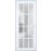 Front Exterior Prehung FiberGlass Door Frosted Glass / Manux 8312 Grey Ash / Office Commercial and Residential Doors Entrance Patio Garage-W36" x H80"-Left-hand Inswing White