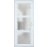 Front Exterior Prehung FiberGlass Door Frosted Glass / Manux 8552 White Silk / Office Commercial and Residential Doors Entrance Patio Garage-W30" x H80"-Left-hand Inswing White