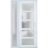 Front Exterior Prehung FiberGlass Door Frosted Glass / Manux 8002 Matte Black / Sidelight Exterior Window / Office Commercial and Residential Doors Entrance Patio Garage-W30+16" x H80"-Left-hand Inswing White