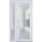 Front Exterior Prehung FiberGlass Door Frosted Glass / Manux 8102 White Silk / Sidelight Exterior Window /  Office Commercial and Residential Doors Entrance Patio Garage-W30+12" x H80"-Right-hand Inswing White