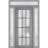 Front Exterior Prehung FiberGlass Door Frosted Glass / Manux 8312 Grey Ash / 2 Sidelight and Transom Window / Office Commercial and Residential Doors Entrance Patio Garage-W12+36+12" x H80+14"-Right-hand Inswing Gray Ash