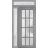 Front Exterior Prehung FiberGlass Door Frosted Glass / Manux 8312 Grey Ash / Sidelight and Transom Window / Office Commercial and Residential Doors Entrance Patio Garage-W36+12" x H80+14"-Right-hand Inswing Gray Ash