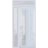 Front Exterior Prehung FiberGlass Door Frosted Glass / Manux 8088 Matte Black / Sidelight and Transom Window / Office Commercial and Residential Doors Entrance Patio Garage-W36+12" x H80+14"-Right-hand Inswing White