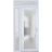 Front Exterior Prehung FiberGlass Door Frosted Glass / Manux 8102 White Silk / Sidelight and Transom Window / Office Commercial and Residential Doors Entrance Patio Garage-W30+12" x H80+14"-Left-hand Inswing White
