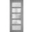 Front Exterior Prehung FiberGlass Door Frosted Glass / Manux 8002 White Silk / Office Commercial and Residential Doors Entrance Patio Garage-W30" x H80"-Right-hand Inswing Gray Ash