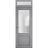 Front Exterior Prehung FiberGlass Door Frosted Glass / Manux 8422 White Silk / Transom Window / Office Commercial and Residential Doors Entrance Patio Garage-W36" x H80+14"-Right-hand Inswing Gray Ash
