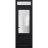 Front Exterior Prehung FiberGlass Door Frosted Glass / Manux 8422 White Silk / Transom Window / Office Commercial and Residential Doors Entrance Patio Garage-W36" x H80+14"-Right-hand Inswing Black