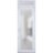 Front Exterior Prehung FiberGlass Door Frosted Glass / Manux 8102 White Silk / Transom Window / Office Commercial and Residential Doors Entrance Patio Garage-W30" x H80+14"-Right-hand Inswing White