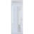 Front Exterior Prehung FiberGlass Door Frosted Glass / Manux 8088 Matte Black / Transom Window / Office Commercial and Residential Doors Entrance Patio Garage-W30" x H80+14"-Left-hand Inswing White
