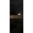 Invisible Solid Hidden Door with Handle | Termix 0801 Graphite with Black Hidden Frame 18" x 80" Left-hand Inswing Black Frame | Concealed Hinges Lock Handle | Modern Frameless Doors Sahara Black