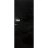 Invisible Solid Hidden Door with Handle | Termix 0801 Graphite with Silver Hidden Frame 18" x 80" Right-hand Inswing Silver Frame | Concealed Hinges Lock Handle | Modern Frameless Doors Black