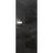 Invisible Solid Hidden Door with Handle | Termix 0801 Graphite with Silver Hidden Frame 18" x 80" Right-hand Inswing Silver Frame | Concealed Hinges Lock Handle | Modern Frameless Doors Graphite