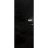 Invisible Solid Hidden Door with Handle | Termix 0801 Graphite with Black Hidden Frame 18" x 80" Left-hand Inswing Black Frame | Concealed Hinges Lock Handle | Modern Frameless Doors Black
