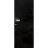 Invisible Solid Hidden Door with Handle | Termix 0801 Graphite with Black Hidden Frame 18" x 80" Right-hand Inswing Black Frame | Concealed Hinges Lock Handle | Modern Frameless Doors Black