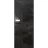 Invisible Solid Hidden Door with Handle | Termix 0801 Graphite with Black Hidden Frame 18" x 80" Right-hand Inswing Black Frame | Concealed Hinges Lock Handle | Modern Frameless Doors Graphite