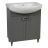 Modern Free standing Bathroom Vanity with Washbasin | Woodmix White Matte Collection | Non-Toxic Fire-Resistant MDF Gray Matte