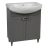 Modern Free standing Bathroom Vanity with Washbasin | Woodmix Gray Matte Collection | Non-Toxic Fire-Resistant MDF-28" Gray Matte