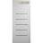 Front Exterior Prehung Metal-Plastic Door | Manux 8415 Antracite Grey | Top Sidelite Transom | Office Commercial and Residential Doors Entrance Patio Garage 36" x 94" (W36" x H80+14") Left hand Inswing White