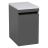 Side Vanity Cabinet NIAGARA Collection Teak Natural Color 12" Gray Matte