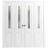 Sliding Closet Double Bi-fold Doors | Lucia 8822 White Silk with Frosted Glass | Sturdy Tracks Moldings Trims Hardware Set | Wood Solid Bedroom Wardrobe Doors  White