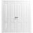 Sliding Closet Double Bi-fold Doors | Lucia 8831 White Silk | Sturdy Tracks Moldings Trims Hardware Set | Wood Solid Bedroom Wardrobe Doors  White