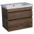Modern Wall-Mounted Bathroom Vanity with Washbasin | Niagara Gray Matte Collection | Non-Toxic Fire-Resistant MDF-40" Rosewood