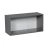 30" x 18" Wall Cabinet-Double Door-with Natural Teak door Grey