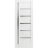 Slab Barn Door Panel | Quadro 4088 Ginger Ash with Frosted Glass | Sturdy Finished Doors | Pocket Closet Sliding White