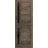 Slab Barn Door Panel | Veregio 7588 Cognac Oak with Black Glass | Sturdy Finished Doors | Pocket Closet Sliding Cognac Oak