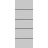 Slab Barn Door Panel | Planum 0015 Ginger Ash and Aluminum Strips | Sturdy Finished Doors | Pocket Closet Sliding Matte Grey
