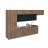 Kitchen Serene Collection Black & White Gloss Color Base Size 15Ft Wide Natural Teak & Black