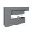 Kitchen Serene Collection Black & White Gloss Color Base Size 15Ft Wide Gray