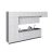 Kitchen Serene Collection Black & White Gloss Color Base Size 15Ft Wide White Matte