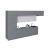 Kitchen Serene Collection Black & White Gloss Color Base Size 15Ft Wide Gray & White Gloss