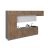 Kitchen Serene Collection Black & White Gloss Color Base Size 15Ft Wide Natural Teak & White Gloss