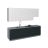 Kitchen Contemporary Collection Natural Teak & White Gloss Color Base Size 9.5Ft Wide Black & White Gloss