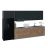 Kitchen Timekeeper Collection Black Color & Gray Base Size 13Ft Wide Natural Teak & Black