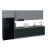 Kitchen Timekeeper Collection Black Color & Gray Base Size 13Ft Wide Black & Gray