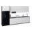 Kitchen Timekeeper Collection Black Color & Gray Base Size 13Ft Wide White Gloss
