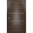 Sliding Closet Bi-fold Doors | Planum 0110 Chocolate Ash and Aluminum Strips | Sturdy Tracks Moldings Trims Hardware Set | Wood Solid Bedroom Wardrobe Doors Chocolate Ash