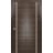 Sliding Closet Bi-fold Doors | Planum 0310 Matte Black and Aluminum Strips | Sturdy Tracks Moldings Trims Hardware Set | Wood Solid Bedroom Wardrobe Doors Chocolate Ash
